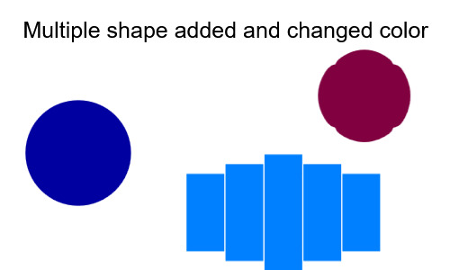 multiple shape adding to canvas